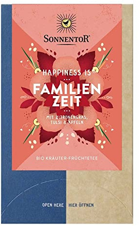SONNENTOR Happiness is - Familienzeit Tee, 18 Doppelkammerbel, 27g (1er Pack)
