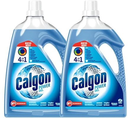Calgon Power Gel Entkalker für die Waschmaschine, entfernt Gerüche und Schmutz, Gelformat, 4,5 l, 90 Dosen (2 x 2,25 l)