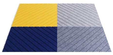 zklaseot Akustikschaumstoff, 10 STÜCK Akustikplatten, Schaum Schallisoliert Wandpaneele, Hohe Dichte Feuerfest Geräuschunterdrückung Schaumstudio Schaumstoffplatte (Farbe : Weiß, Größe : 50x50x0.9cm)