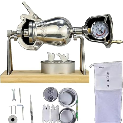 MOFGOE Mini Popcorn Maker Chinese Popcorn Popper, High Pressure Making Traditional Popcorn Machine Gifts for Home Decor,230ml