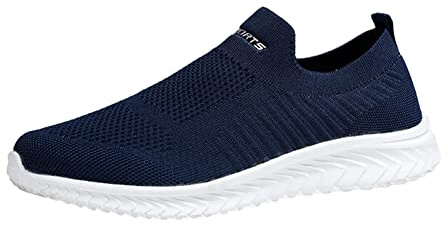 Playeras De Mujer Zapatillas Plataforma Mujer Zapatos Deportivos Hombre Zapatillas De Correr para Mujer Moda De Verano para Mujer Slipon Malla Tejida Transpirable Cómoda Plana Informal