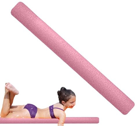 Veeteah Pasta in schiuma per piscine, spaghetti in schiuma per piscine, bastone galleggiante da 59 pollici, bastone da piscina spesso e colorato, giocattolo galleggiante versatile per bambini e