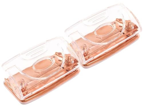 KONTONTY 2stücke Roségoldener Aus Aluminiumlegierung Ergonomisch Und Kraftsparend Für Papier Karton Kunststoffkarten Für Schule Büro Und Bastelarbeiten