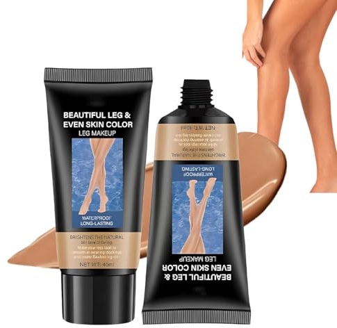 Baorder 2PCS Bein Make-up Wasserdicht Keine Übertragung, Body Coverage Perfector, Wasserfestes Abdeckcreme Für Krampfadern und Tattoos, Beine Besenreiser (03, b)