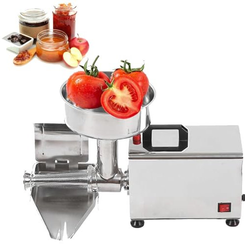GTHTUHFD Macchina Passapomodoro, Macchina per Marmellate in Acciaio Inox da 370 W, Spremifrutta, Macchina per Marmellate, per Conservare Passate di Pomodoro, Marmellata di Fr