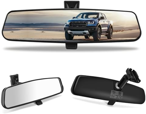rear view mirror, Interior rearview mirror Kit compatible with Ford F150, Dodge RAM,Chevrolet Silverado, Toyota Camry, Nissan Altima, Hyundai Sonata, Kia Optima, Jeep Wrangler, Mazda CX-3, GMC Enclave
