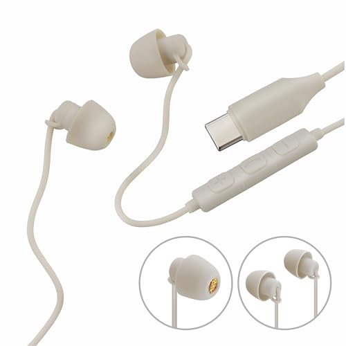 Hama, Calm Headphones, In-Ear, Microphone, Cable Kink Protection, USB-C, sand