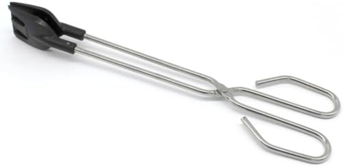 PARENCE.- Pinzas de cocina 30 cm - Mango de acero inoxidable y puntas de nylon resistentes - Pinzas multifunción Utensilio ideal para carnes, pastas, ensaladas, barbacoas