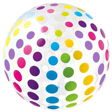 Beach Balls - Inflatable Arcs-in- Spheres, Light Weight Play Designs | Floatings Summers Toy, Outdoor Water Activities with Family Pool Loves, Back