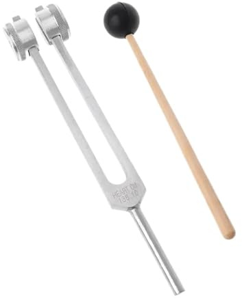 Diapason Therapeutique Dispositif de réglage d'instruments fourchette d'énergie pondéré par diapason d'acier inoxydable 136.1Hz