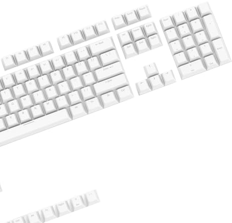 Juego de 117 tapas de teclas antiaceite para teclado mecánico de altura OEM con diseño translúcido fácil de instalar