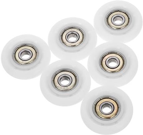 DIYEAH Roulettes pour Porte Coulissante pour Porte de Patio ou Placard en Plastique et Métal 6pcs Remplacement Solide et Fiable Design Simple et Professionnel