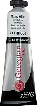 Daler Rowney Georgian Künstler-Ölfarbe Ölgemälde, weiß, one Size, 38