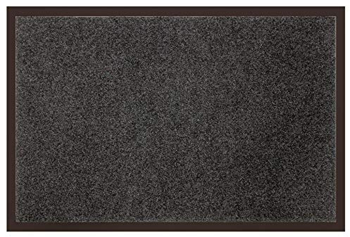 Douceur d'Intérieur, Tapis Rectangle (80 x 120 cm) Telio Gris, Anti-Poussière Uni