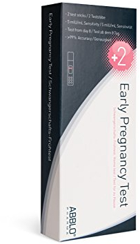 ABBLO der früheste Schwangerschaftstest - (DE-UK) - Test 7 Tage vor der Periode. 5 mlU/mL Sensibilität. (UK-DE Language)