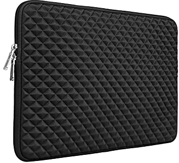 RAINYEAR Housse pour Ordinateur Portable 15,6 Pouces Housse Antichoc Doublure Moelleuse Couverture protectrice Sac de Transport Compatible avec Ultrabook Chromebook Notebook 15,6 Pouces(Noir)