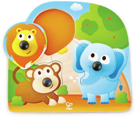 Hape E1310 Knopfpuzzle Dschungeltiere