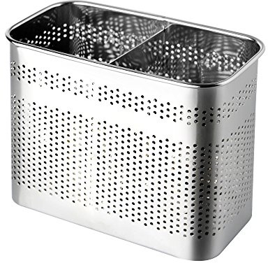 Besteck-Utensilienhalter aus Edelstahl, edelstahl, Silver Medium Square, M Square