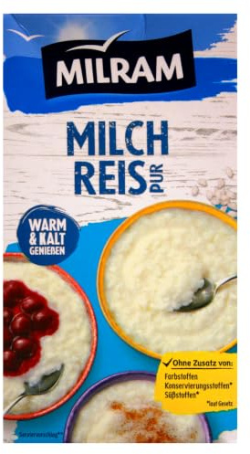 MILRAM Milchreis Pur, 12er Pack (12 x 1 kg)