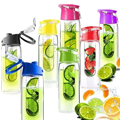 V-VAPE Fruit Infusion Water Bottle with Fruit Infuser Aqua Hydration Sports Fusion Bottle