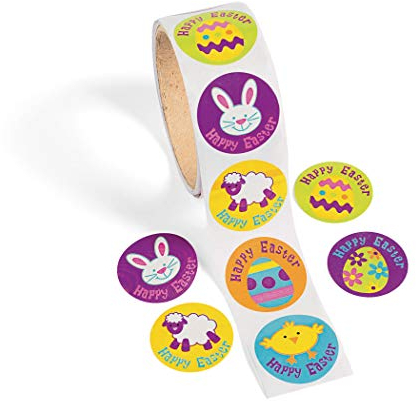 cama24com Lustige Oster-Hasen Küken Ostereier Aufkleber Sticker 100 Stück Mitgebsel mit Palandi® Sticker