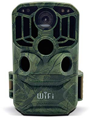 Braun Photo Technik Germany Scouting Cam Black800 WiFi Wildkamera Fernbedienung, Black LEDs, WLAN, Zeitrafferfunktion Camouflage Grün, 57666