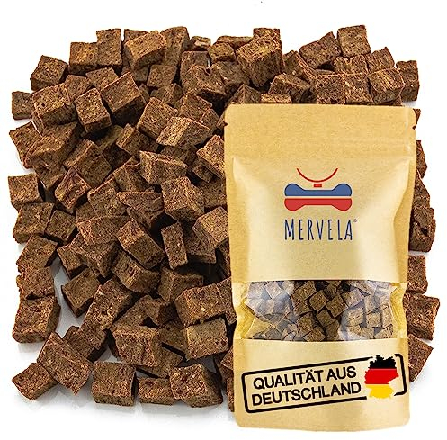 MERVELA® Leckerli Pferd | 300 g | für allergische Sensible hypoallergene Hunde | ideal für Training & Belohnung | Kausnack getreidefrei & monoprotein