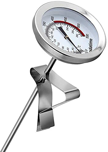 ANCLLO sonda larga de acero inoxidable freidora de aceite para freír patatas fritas termómetro de barbacoa termómetro de temperatura de aceite termómetro de barbacoa