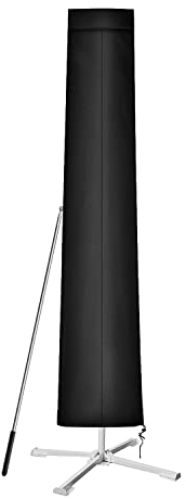 Dokon Ampelschirm Schutzhülle Wasserdicht, Abdeckung für Sonnenschirm bis 400cm Ø, Winterfest UV-Beständig Ampelschirm Hülle mit Stab, Abdeckhauben für Marktschirm, Gartenschirm (240x57/57cm)