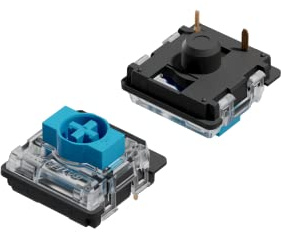 Ranked Gateron ks-27 Low Profile Switches para Teclados Mecánicos para Juegos | Plate Mounted (Gateron Blue, 90 Piezas)