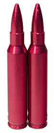 Professor Optiken 2er Set - Pufferpatronen für Büchsen, Kaliber .223 Remington - Pufferpatrone Alu/Aluminium (2 Stück), rot eloxiert, 5,56 x 45 mm