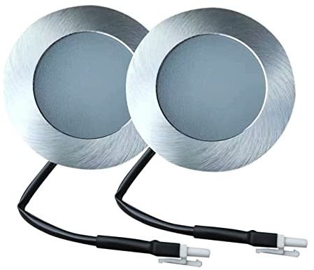 BFYNDE YFcaiheng 2-Piece 50mm Cut Hole Cabinet Light LED Range AID Hood Light Bulb 12V DC Kitchen Cooker Light Lamp Frosted Cover LED Light (Color : Warm White 3000K, Size : No)