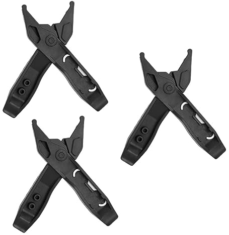 Garneck 3stücke Bike Buckle Plier Multifunktionale Reifenheber- Für Fahrräder Aus Robustem Kunststoff Für Schnelle Reifenwechsel Und Kettenmontage Schwarz