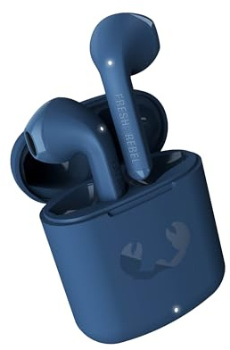 Fresh 'n Rebel Twins Core, True Wireless Auricolare Bluetooth Auricolari con Assistente vocale, Controllo Touch e Microfono incorporato, 30 ore di riproduzione (Steel Blue)