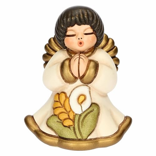 THUN, Bomboniera Angelo Cerimonia Limited Edition 2024 in Ceramica Decorata a Mano, 6 x 5.4 x 7.5 cm h