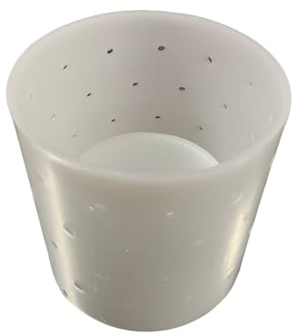 GN LTD Cheese Making Mould 3 - Cylinder, Base and Follower for Hard/semi-Hard Cheeses