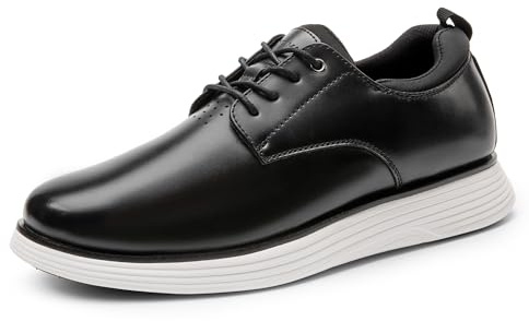 Bruno Marc Chaussures Homme Ville Classiques et Décontractées Chaussures Oxford pour Hommes Confortable Durable,Size 43,Noir,SBOX2412M