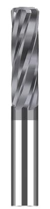 Spiralschlitzreibahle aus Hartmetall for CNC-Maschinen, Durchmesser 1–2 mm, beschichtete Metallreibahle, 4-schneidiges Reibahlen-Schneidwerkzeug, 1 Stück(1.2X15X50mm)