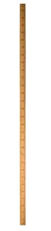 GAOSHA - Regla de madera de 12 pulgadas, 24 pulgadas, regla de medición de madera de doble cara, regla métrica de centímetro para estudiantes