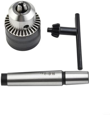 Snowchecking for MINI Metal Lathe Tailstock Drill Chuck MT2 for MORSE Taper Arbor 5/64-1/2 Capacity For 7x10 Lathe Drilling Applications
