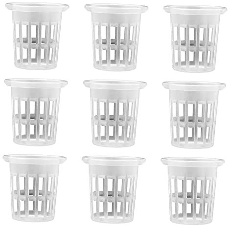 FONDOTIN 50 Cestas De Cultivo Sin Tierra Macetas De Vivero Cubos De Siembra Red De Jardín