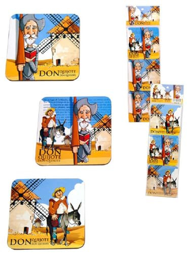 Arte Pesebre Set 6 Posavasos Quijote, Lote de 8 ud.