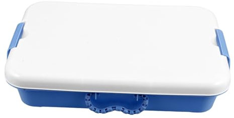 Warmhm Portable Sandbox Lid for Outdoor Play Plastic Construction for Boys and Girls Sand Toys and Storage Easy-carry Handle Design