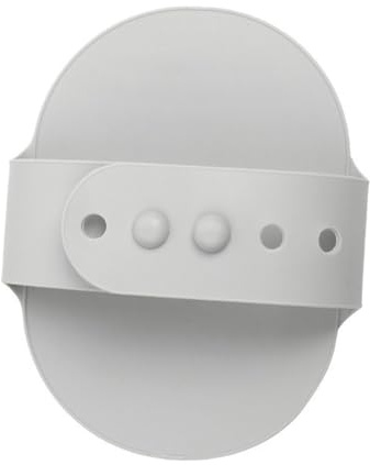 DINHEAROM Cepillo de Baño para Mascotas con Función de Masaje y Diseño Ergonómico Cepillo Quitapelos para Perros y Gatos para Limpieza Diaria y Baños Color Gris