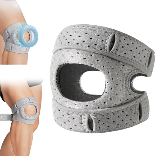 DFADKYWU Wellness Kniebandage, Verstellbarer Stabilisierung Kniestütze Sport, Knee Braces, Kniebandage für Männer & Damen, Pain Relief Knee Braces, Bei Gelenkbeschwerden– Kniemanschette (L)