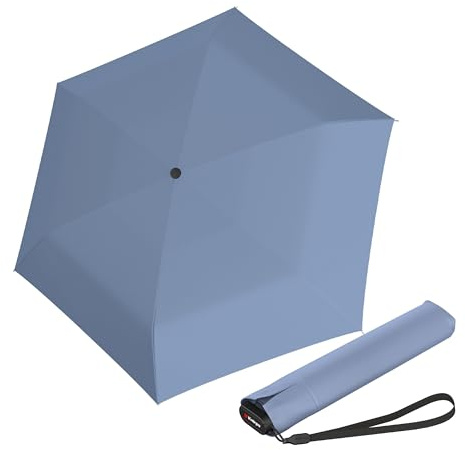Knirps US.050 Ultra Light Pocket Size Manual Rain Umbrella in Malibu – 4oz Portable Travel Umbrellas with 35 Quick Dry Canopy, Windproof up to 62mph, Matching Quick Dry Protective Cover Included