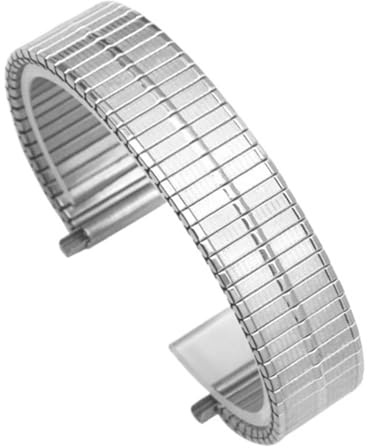16-22mm Herr Dam Armband Elastisk Stretch Metallrem Rostfritt Stål Universal Ersättningsarmband(1)