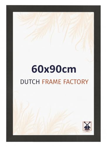 Dutch Frame Factory - Bilderrahmen 60x90 cm Schwarz Matt - MDF | Antireflex-Acrylglas aus Kunststoff, Wandmontage, Geeignet für Fotos, Poster und Puzzles, Benno, Made in Holland