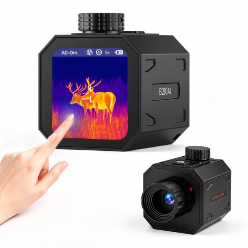 GTGUARD B210AL 2.19 Touchscreen Thermal Monoculare, 656 YD Target Ranging | Campo di visione notturna 256 × 192, touchscreen da 2,16, caccia e salvataggio all'aperto, IP65