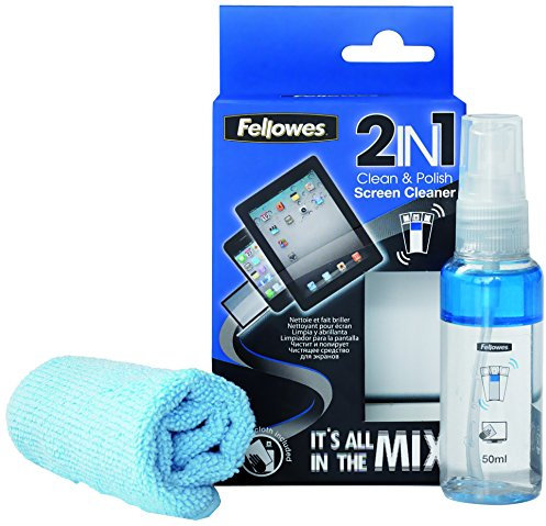 Fellowes - 9922301 - Kit nettoyage avec microfibre pour Ecran Tablette - 50 ml